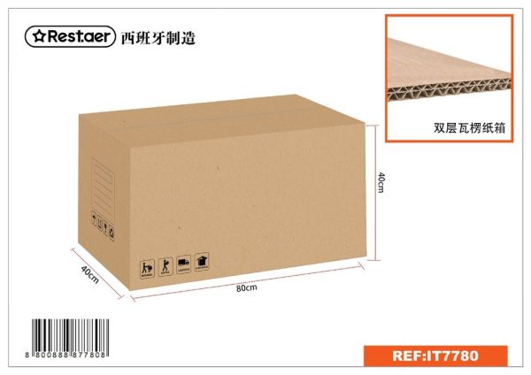Caja de embalaje doble de cartón 80x40x40 cm - Artículos de ferretería