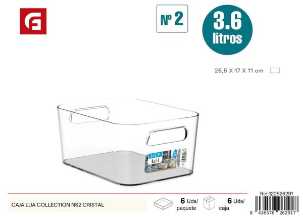 Caja de plástico Nº 2 3.6L 25.5*17*11cm - Organización de casa