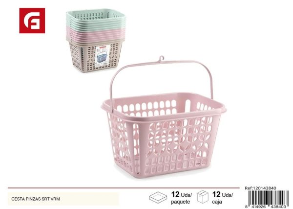 Cesta para pinzas SRT VRM - Organizador de lavandería