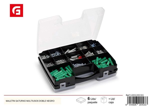 Maletín Saturn multiusos negro - Plásticos para el hogar