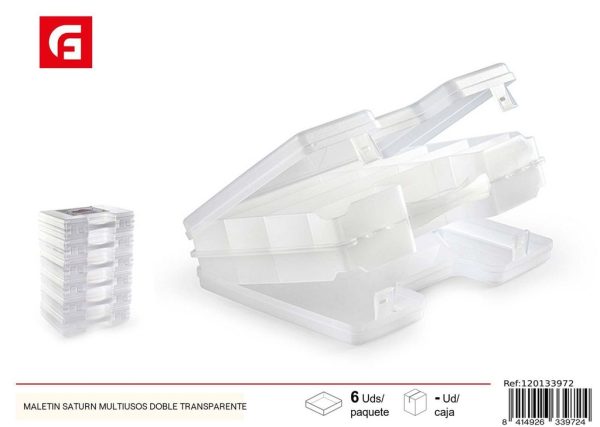 Maletín Saturn multiusos transparente - Plásticos para el hogar