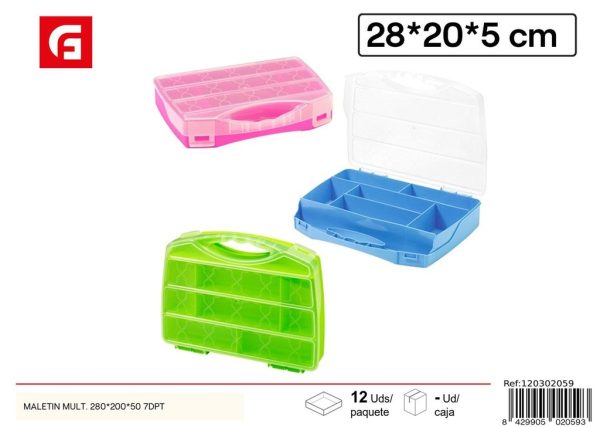 Maletín organizador 280*200*50 7 DPT - Caja organizadora de plástico