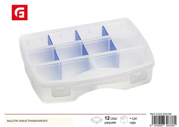 Maletín organizador Venus transparente - Accesorios de organización