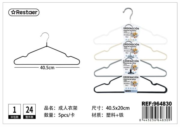 Percha ecológica 40g 5pcs, organizador de ropa