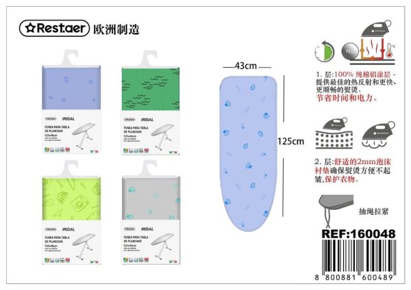 Funda para tabla de planchar modelo Iridal 125*43 cm - Accesorios del hogar