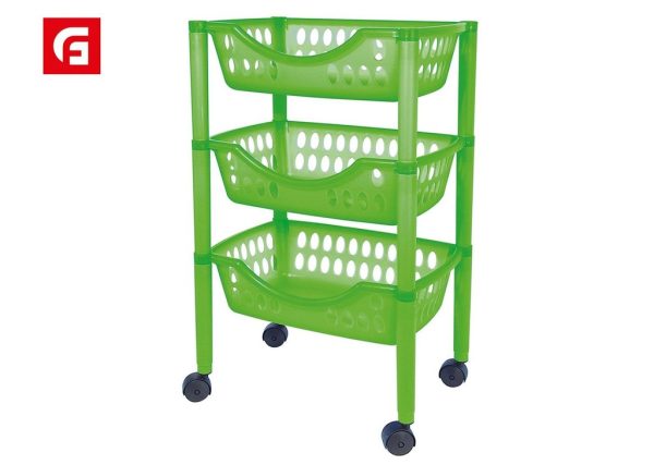 Carro multiusos de 3 pisos verde - Almacenamiento y organización