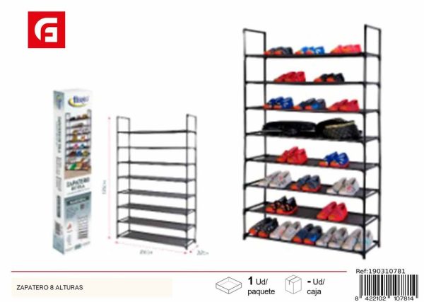 Zapatero de 8 alturas - Decoración del hogar
