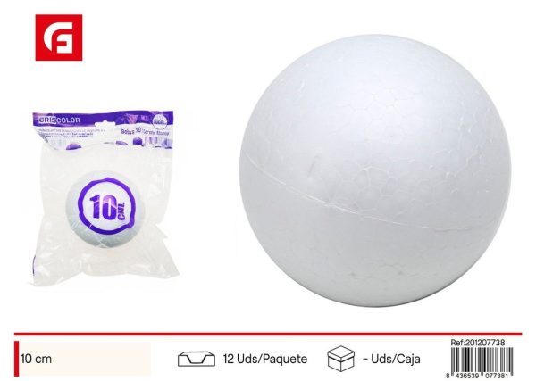 Bola de poliespan 10cm - Material de manualidades para decoración