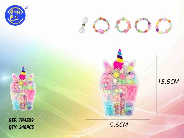 Caja de cuentas DIY de unicornio 240 - Accesorios de manualidades
