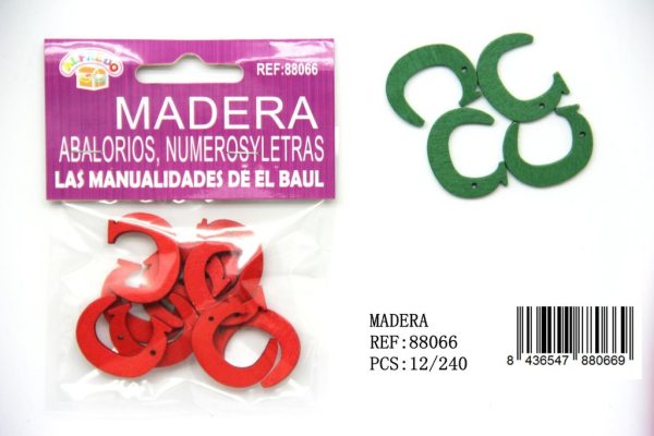 Figura de madera letra "C" 20x25 mm - Manualidades