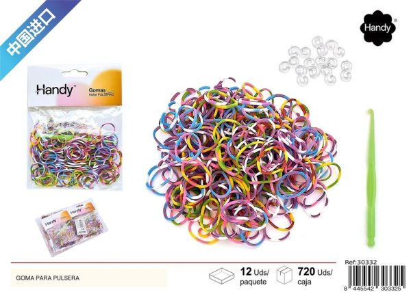 Goma de pulsera de colores - Manualidades para niños