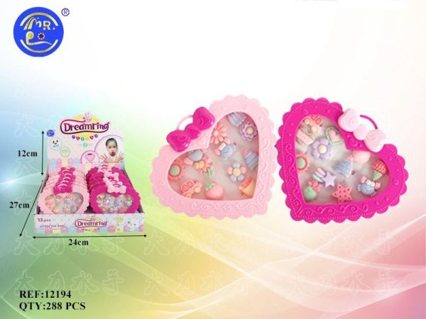 Juguete Anillos de juguete en forma de corazón (12)
