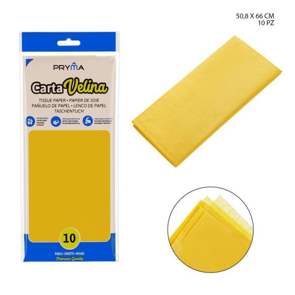 papel para camisetas de 50.8x66 cm, 10 juegos, amarillo - Material para manualidades