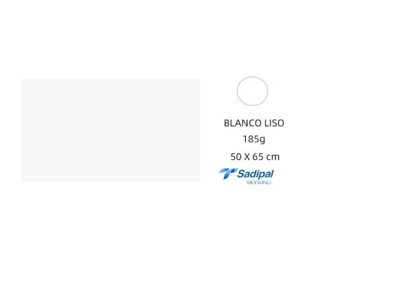 CARTULINA -185g- 50x65cm-BLANCA -pack 125 hojas - Papelería de marca FABRIANO