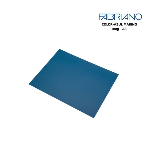 Papel Fabriano A3 185g color azul marino - Papelería de marca