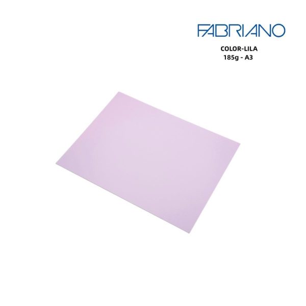 Papel Fabriano A3 185g color lila - Papelería de marca