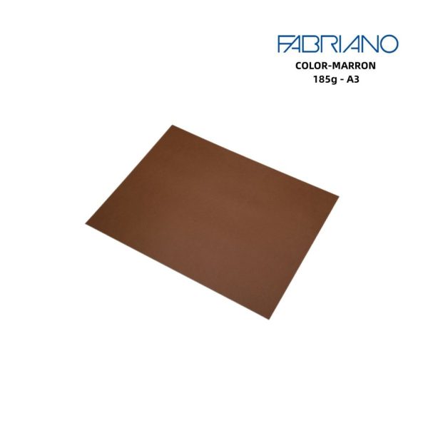Papel Fabriano A3 185g color marrón - Papelería de marca