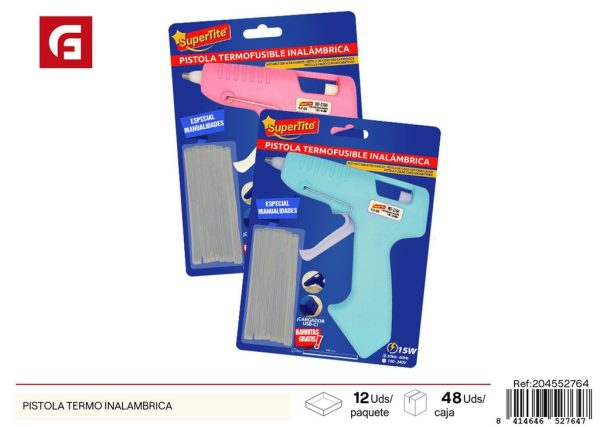 Pistola de pegamento inalámbrica - Manualidades y trabajos manuales