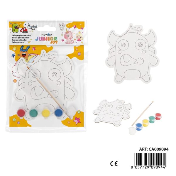 Set de lienzo para colorear + pincel y pintura - Artículos de arte - Imagen 3