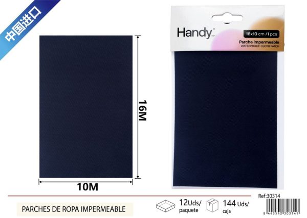 Parches impermeables 16*10cm en color azul marino - Accesorios de costura