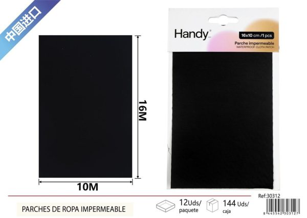 Parches impermeables 16*10cm en negro - Accesorios de costura