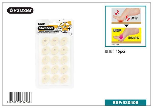 Adhesivo para callo 15 pcs (color piel), mercería