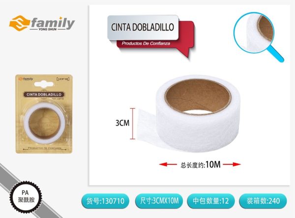 Cinta de dobladillo blanca 3.0 cm*10 m - Material de costura