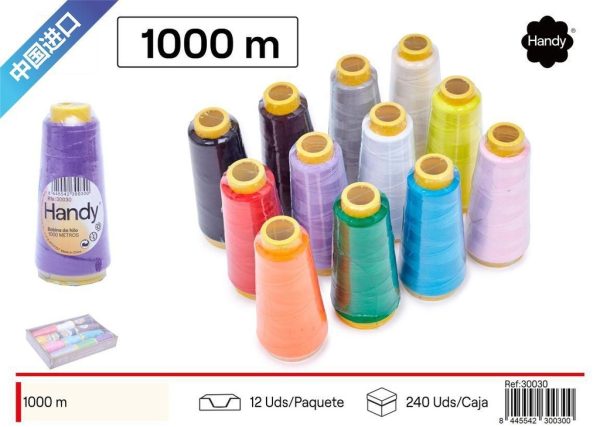 Bobina de hilo de 1000 m colorido - Accesorios de costura