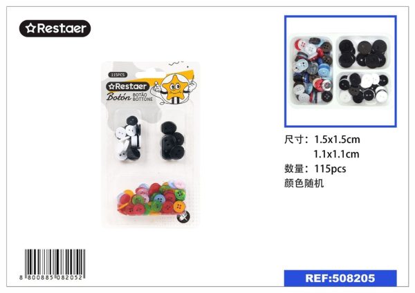 Botones 115 PCS multicor - Accesorios de costura y confección