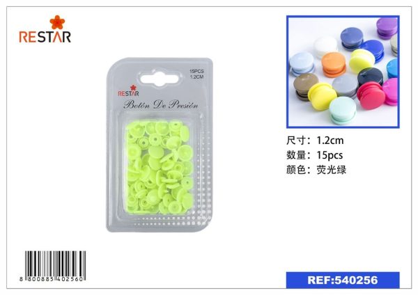Botón de presión 15 pcs - Botones y cremalleras