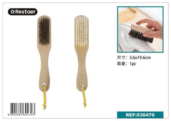 Cepillo de zapatos con mango de madera - Accesorios para el cuidado del calzado
