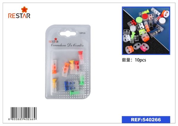 Cerradura de cordón de colores 10 pcs - Botones y cremalleras - Imagen 5