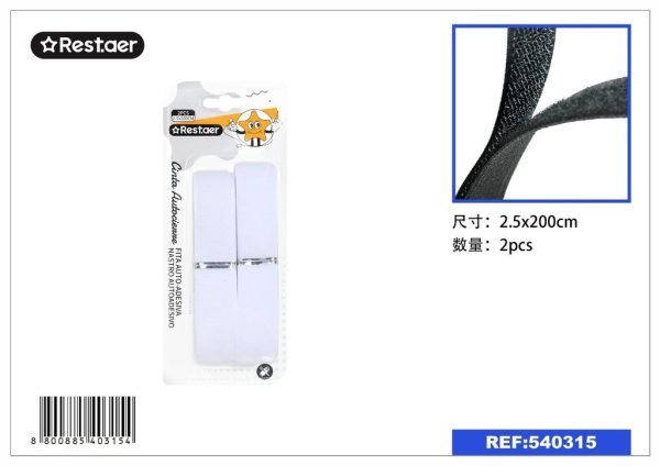 Cinta autoadhesiva blanca 2.5CM*2M - Accesorios de costura
