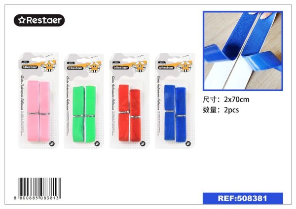 Cinta autoadhesiva de cierre 2*70cm - Cinta de velcro en varios colores