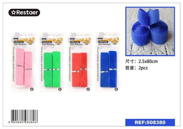 Cinta autoadhesiva sin pegamento colorido 2.5*80 cm 2 pcs - Accesorios de costura