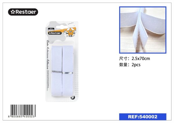 Cinta autoclips blanca 2.5*70 cm - Suministros de costura