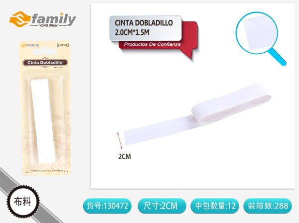 Cinta de doblez de 2.0 cm*1.5m - Artículos de costura