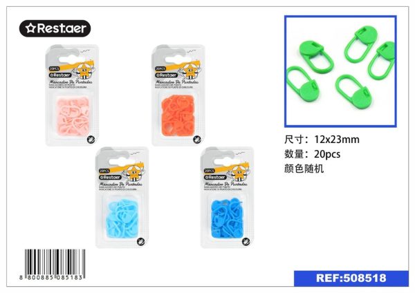 Contador de vueltas para tejer 20pcs ideal para manualidades y costura