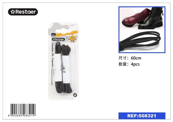 Cordones de cuero (marrón) 60 cm - Cuerdas para zapatos