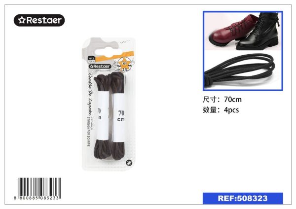 Cordones de cuero (marrón) 70 cm - Cuerdas para zapatos
