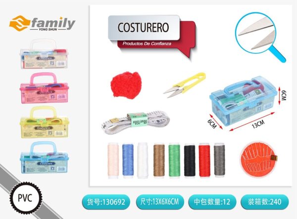 Costurero portátil para costura y manualidades