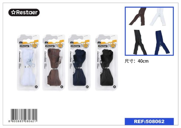 Cremallera de 40 cm - Accesorios de mercería