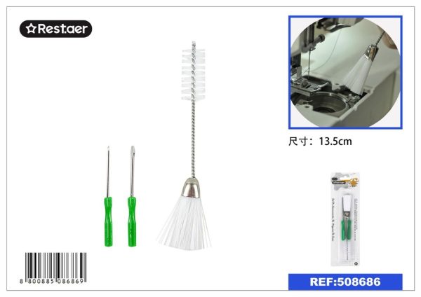 Destornilladores y cepillo 2 pcs - Accesorios de ferretería