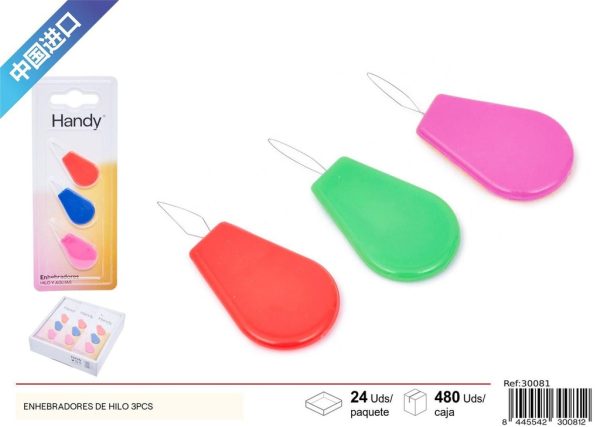 Enhebradores de hilo (3 piezas) - Accesorios de costura y mercería