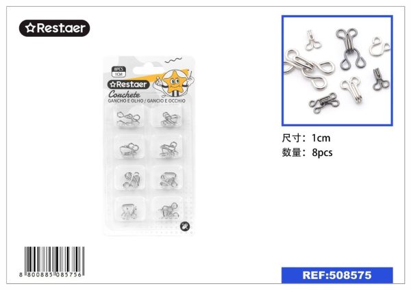 Ganchos para costura 4# 8pcs - Accesorios de costura