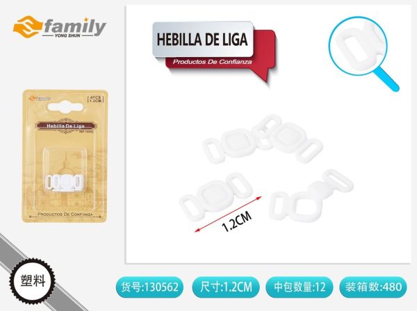 Hermosa hebilla de 1.0CM blanca en 5PCS - Accesorios de costura