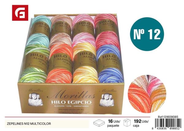 Hilo Zeppelins N12 multicolor - Materiales de costura