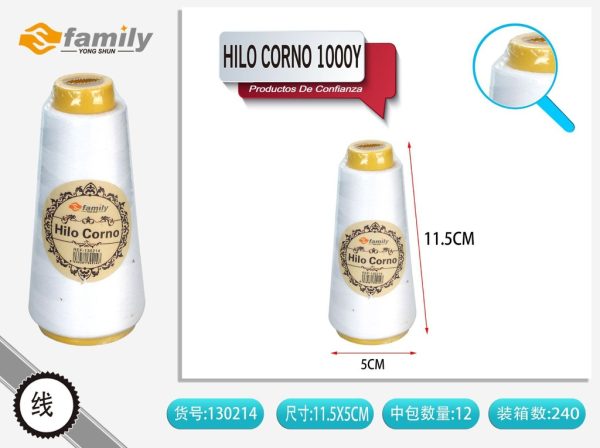 Hilo cono blanco 1000 yds - Kit de costura y accesorios