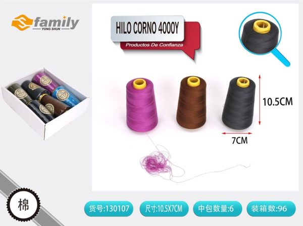Hilo cono de 4000Y color profundo - Materiales de costura