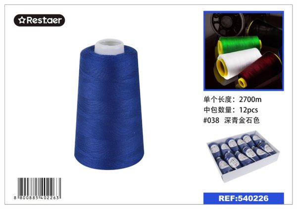 Hilo de 2700 metros - Color azul zafiro oscuro
